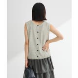 前後2way ミックスカラーノースリーブニット | Green Parks  | 詳細画像18 