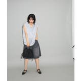 ノースリーブストライプフリルブラウス | Green Parks  | 詳細画像2 