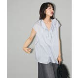 ノースリーブストライプフリルブラウス | Green Parks  | 詳細画像5 