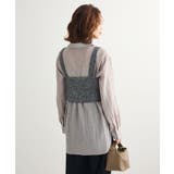 SET2点ラメシャギービスチェ+シャツ | Green Parks  | 詳細画像18 