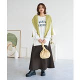 シアーニットVネックカーディガン | Green Parks  | 詳細画像8 