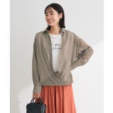 モカ | カシュクールシアーシャツ | Green Parks 