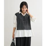 カットモールドッキングシャツチュニック | Green Parks | 詳細画像21