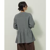 金釦ペプラムニットカーディガン | Green Parks | 詳細画像17