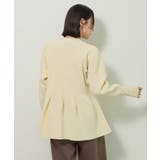 金釦ペプラムニットカーディガン | Green Parks | 詳細画像7