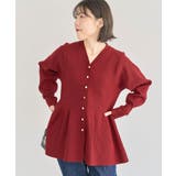 金釦ペプラムニットカーディガン | Green Parks | 詳細画像22