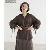 ブラウン | イージーケア袖シャーリングシャツ | Green Parks 