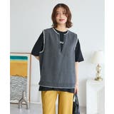 フリンジ付きデニムベスト | Green Parks | 詳細画像12