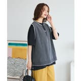 フリンジ付きデニムベスト | Green Parks | 詳細画像15