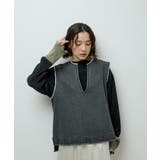 フリンジ付きデニムベスト | Green Parks | 詳細画像5