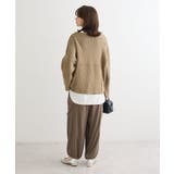 リブ切替Vネックニットプルオーバー | Green Parks | 詳細画像12