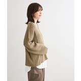 リブ切替Vネックニットプルオーバー | Green Parks | 詳細画像14