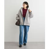 袖口金釦リブニットプルオーバー | Green Parks  | 詳細画像34 