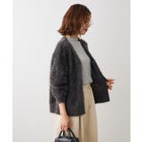 シャギーVネックカーディガン | Green Parks | 詳細画像6