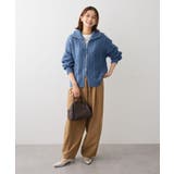 衿付きケーブルzipカーディガン | Green Parks | 詳細画像2