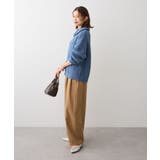 衿付きケーブルzipカーディガン | Green Parks | 詳細画像3