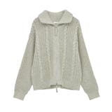 衿付きケーブルzipカーディガン | Green Parks | 詳細画像42