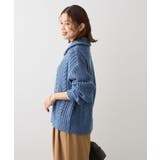 衿付きケーブルzipカーディガン | Green Parks | 詳細画像6