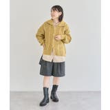 衿付きケーブルzipカーディガン | Green Parks | 詳細画像12