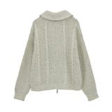 衿付きケーブルzipカーディガン | Green Parks | 詳細画像28