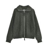 衿付きケーブルzipカーディガン | Green Parks | 詳細画像41