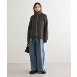 衿付きケーブルzipカーディガン | Green Parks | 詳細画像8