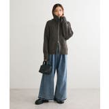 衿付きケーブルzipカーディガン | Green Parks | 詳細画像9