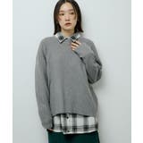 杢グレー | ふわもっちニットプルオーバー | Green Parks