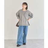 フェイクレイヤードVネックニットプルオーバー | Green Parks | 詳細画像11