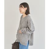 フェイクレイヤードVネックニットプルオーバー | Green Parks | 詳細画像16