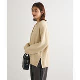 フェイクレイヤードVネックニットプルオーバー | Green Parks | 詳細画像8