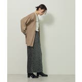 すっきり見えシルエットサテンナロースカート | Green Parks | 詳細画像3