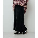 ブラック | 楽ちんシャギーIラインスカート | Green Parks