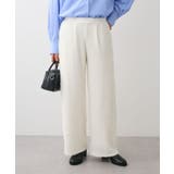 オフホワイト | フェザーレースジャガードパンツ | Green Parks 