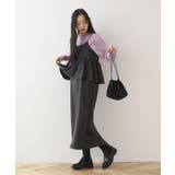 スウェードポンチペプラムキャミワンピース | Green Parks | 詳細画像18