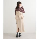 スウェードポンチペプラムキャミワンピース | Green Parks | 詳細画像4