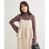 スウェードポンチペプラムキャミワンピース | Green Parks | 詳細画像5