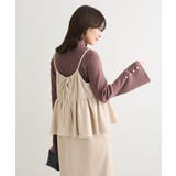 スウェードポンチペプラムキャミワンピース | Green Parks | 詳細画像7