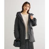 チャコールグレー | フーディ中綿コート | Green Parks