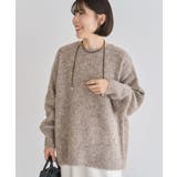 グレーベージュ | ブークレMIXニットチュニック | Green Parks