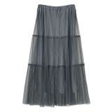 チュールプリーツティアードスカート | Green Parks  | 詳細画像12 