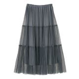 チュールプリーツティアードスカート | Green Parks  | 詳細画像18 