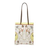 アイボリー | スカーフ柄トート | Green Parks 