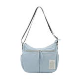 サックスブルー | andmikka.10ポケットショルダーバッグ | Green Parks 