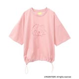 ピンク | ムジークタイガー/裾ドロスト刺繍Tシャツ | Green Parks