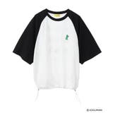 ブラック | ジョグマン/裾ドロストラグランTシャツ | Green Parks