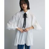 ボウタイリボン付裾バルーンシャツワンピースⅡ | Green Parks | 詳細画像7