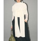 オフホワイト | フードマフラー+ケープニット | Green Parks