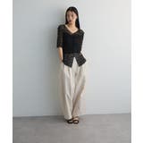 カットワークデザインレース半袖トップス | Green Parks  | 詳細画像10 