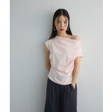 ドレープオフショルフレンチ袖Tシャツ | Green Parks | 詳細画像12
